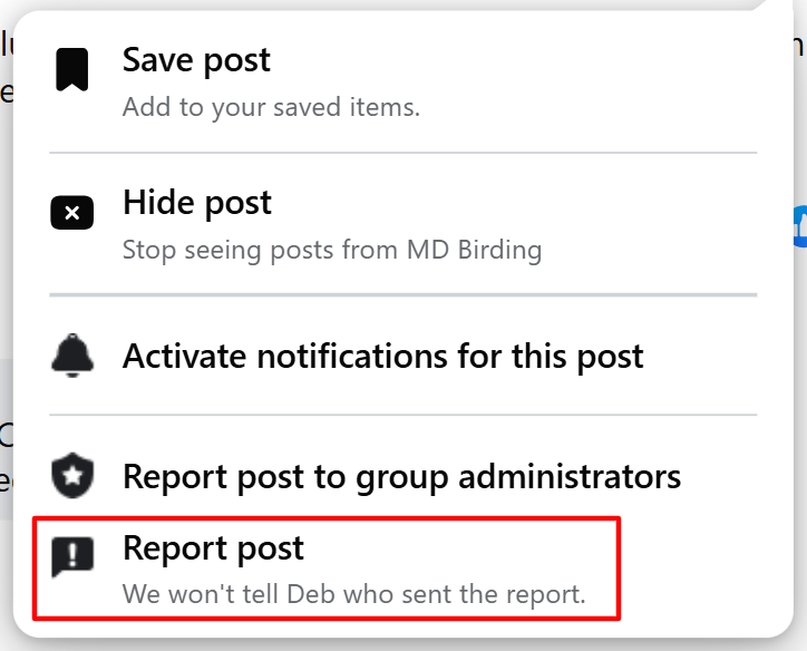 How to Remove Negative Posts from Facebook Groups 10 how to report a post in facebook group step 2