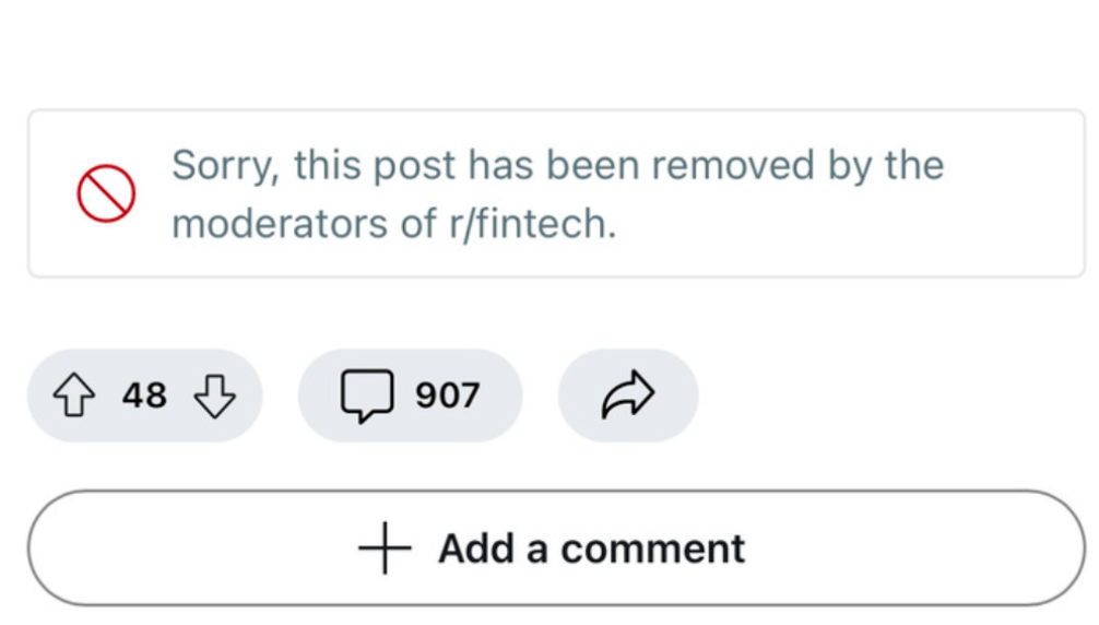 Reddit Post Removal Service 4 Reddit notice: post removed by the subreddit moderators