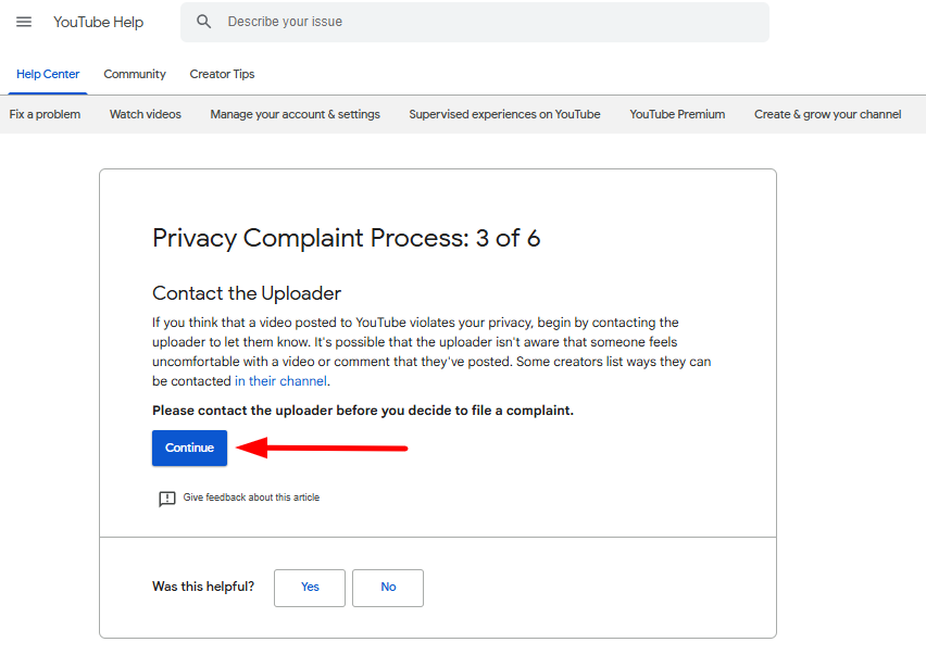 privacy compliant process step 3