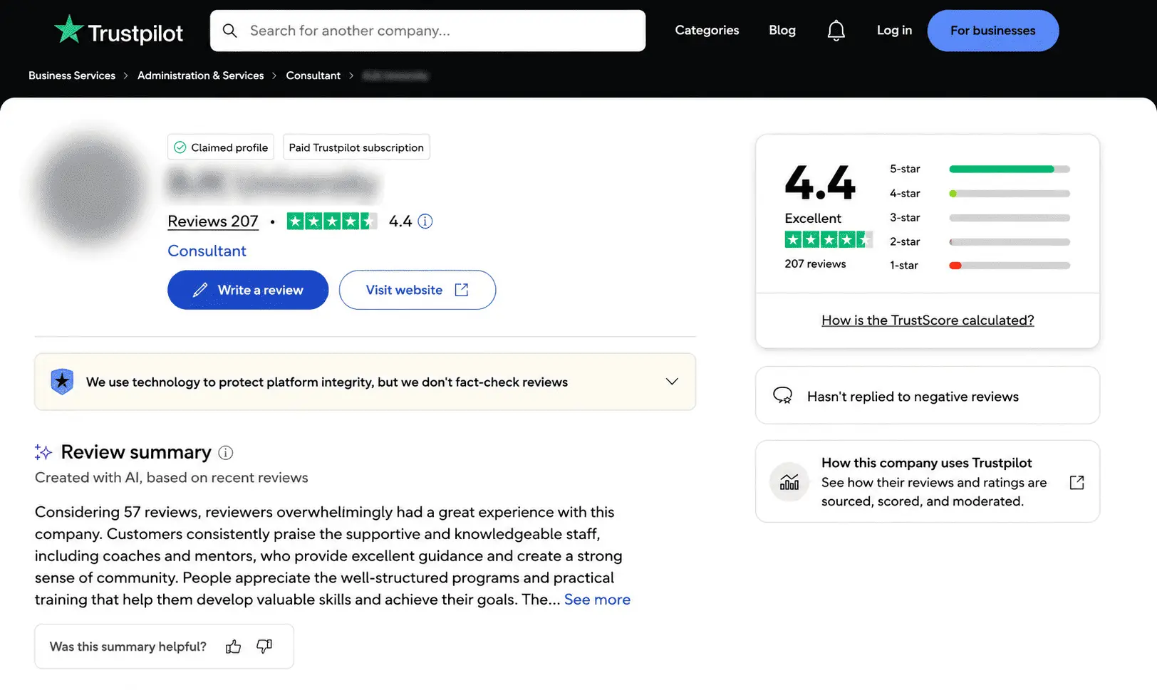 Is it possible to delete your Trustpilot business page? 5 trustpilot-reviews-profile (1)