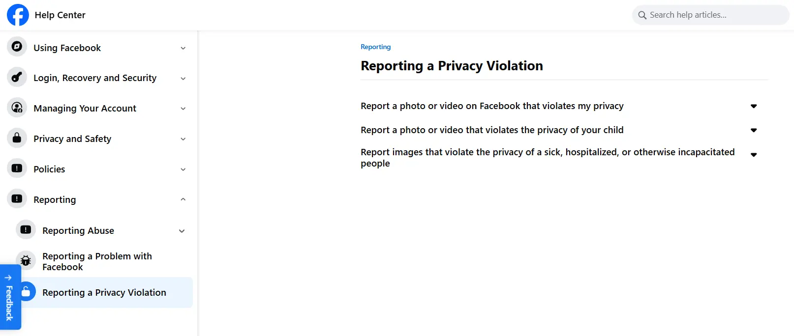 How to report defamation on social media? 8 Facebook Help Center report form