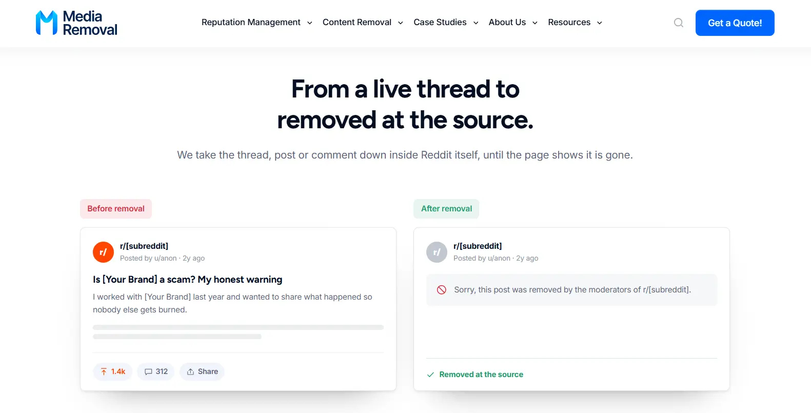 Which companies specialize in removing negative content from Reddit? 5 Carl Media Removal Reddit thread removal service
