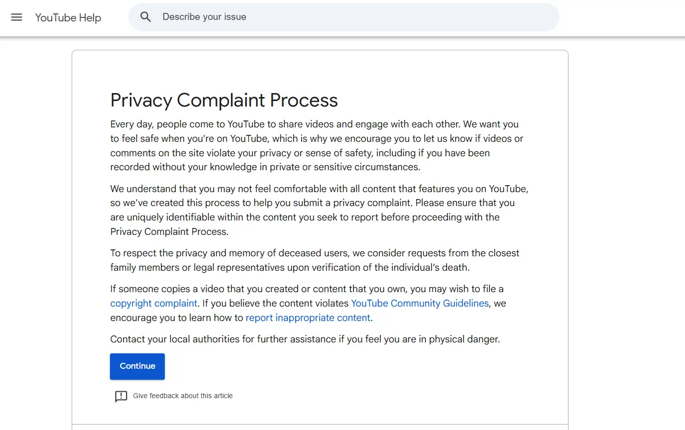 How to report defamation on social media? 9 YouTube privacy complaint process